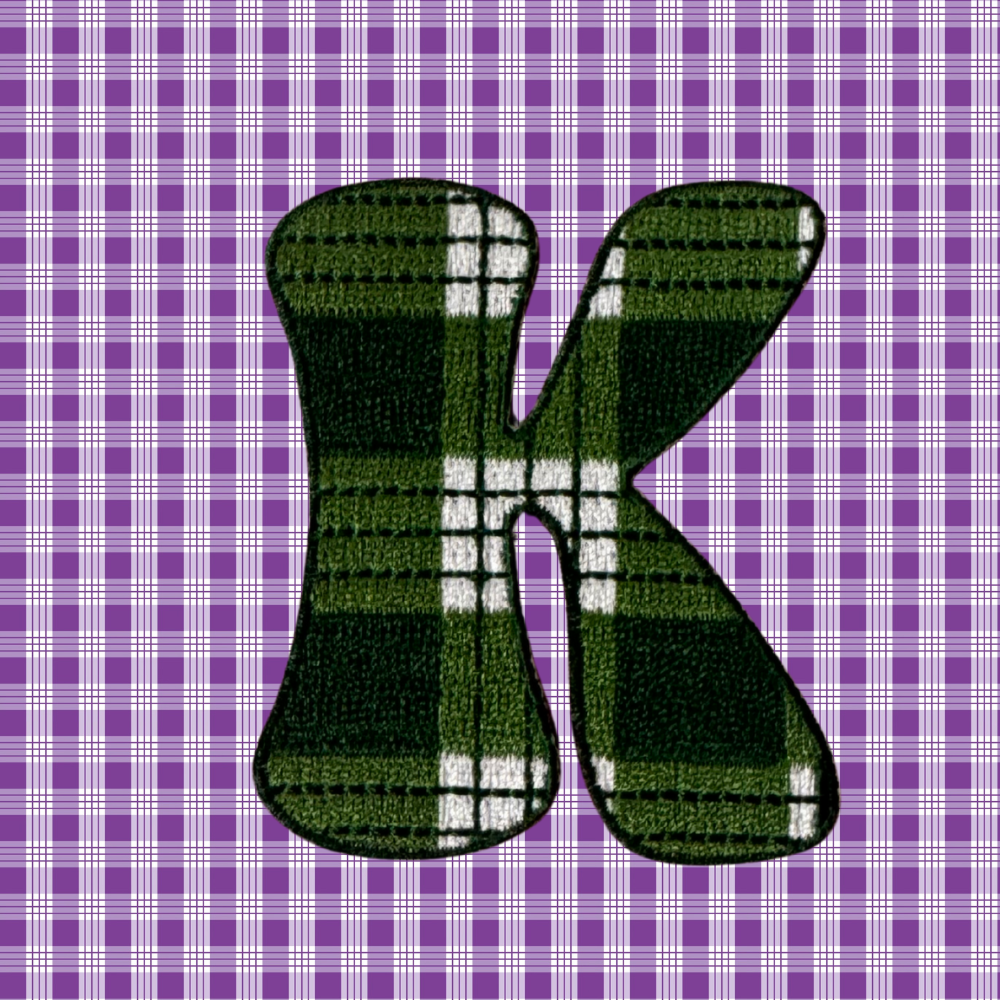 Palaka Letter Patch - ʻŌmaʻomaʻo