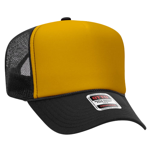 Otto Trucker Hat - Black & Gold