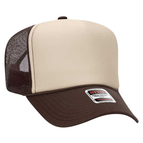 Otto Trucker Hat - Brown & Tan