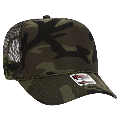 Otto Trucker Hat - Camo Dark Green