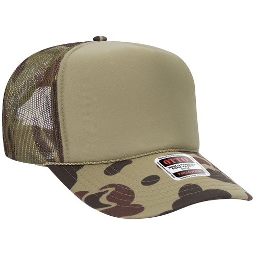 Otto Trucker Hat - Camo Light Army Green