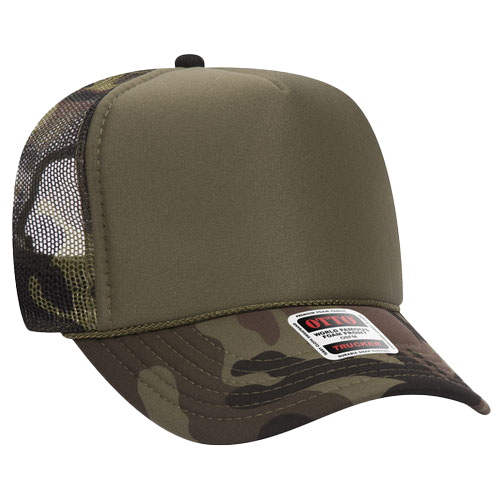 Otto Trucker Hat - Camo Army Green