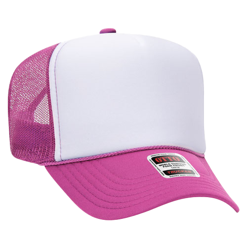 Otto Trucker Hat - Pink & White (Keiki)