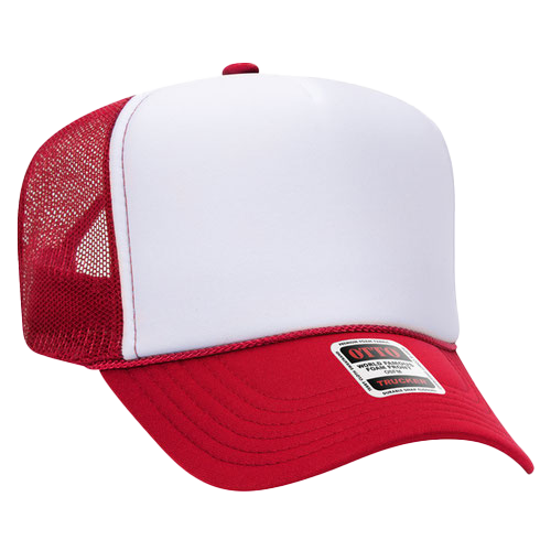 Otto Trucker Hat - Red & White (Keiki)